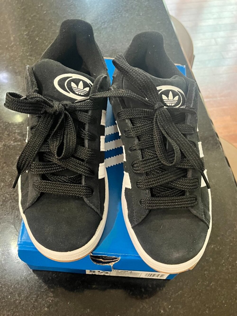 Adidas Campus OOJ Sneaker in Black Size:Size: Youth 5 ½